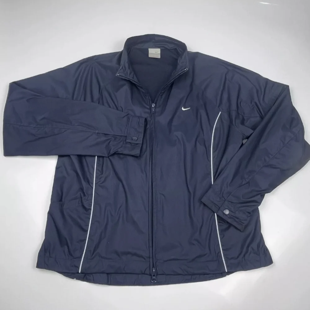 Vintage Nike navy blue Windbreaker kids Jacket size Medium 8-10